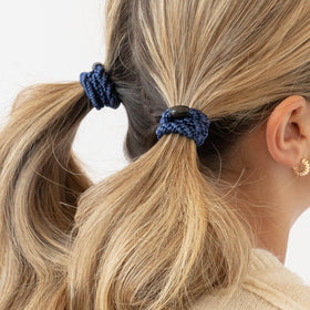 Close-up of braided polyester bands showing strong, secure hold.
