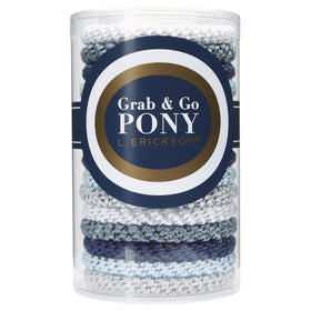L. Erickson Atlantic hair ties with braided bands for gentle crease-free securing