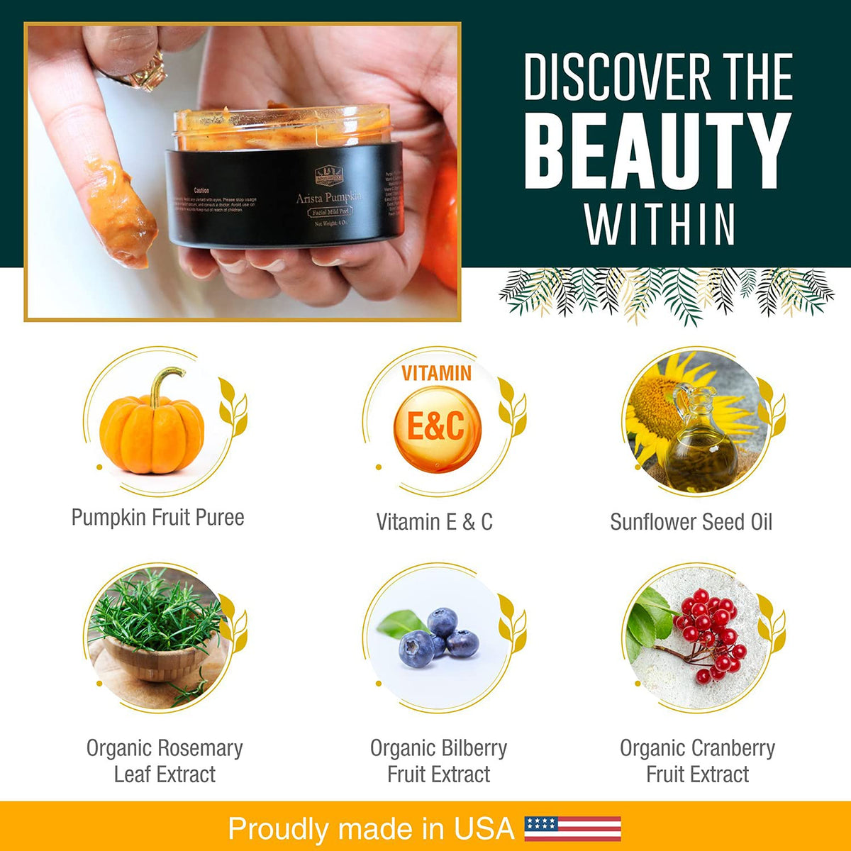 L&I Apothecary Arista Pumpkin Enzyme Mask routine shot after use