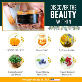L&I Apothecary Arista Pumpkin Enzyme Mask routine shot after use