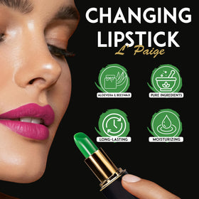 L'Paige transfer-proof lipstick on cup demonstrates kiss-proof wear.