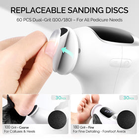 L'UGX nails dust collector feature helps cleaner pedicure workflows