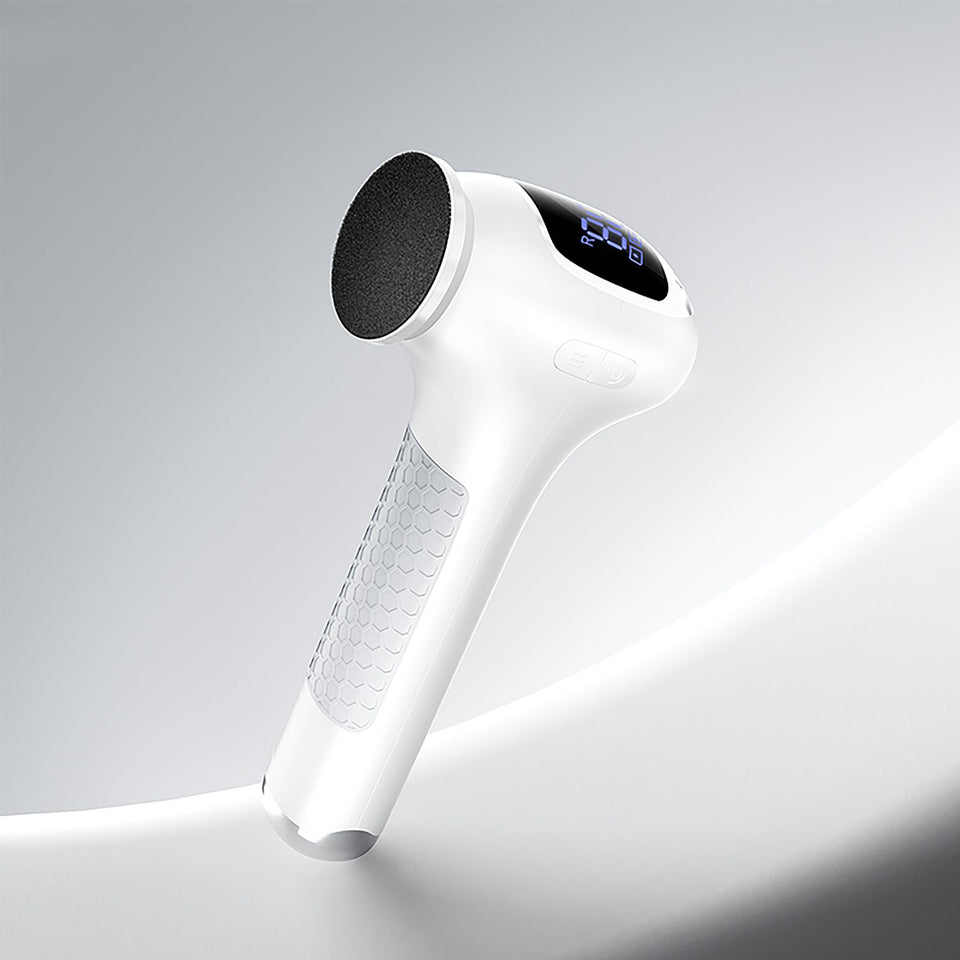 L'UGX Electric Foot Callus Remover angle view for precise pedicure work