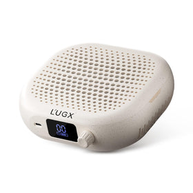 L'UGX rechargeable nail dust collector front view, compact and powerful for clean nail sessions.