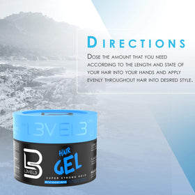 L3 Level 3 Hair Gel provides super strong hold for day-long styles.