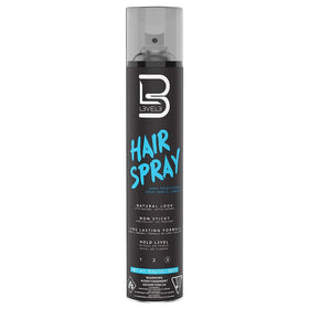 L3 Level 3 Hair Spray bottle demonstrates long-lasting hold across hair types.