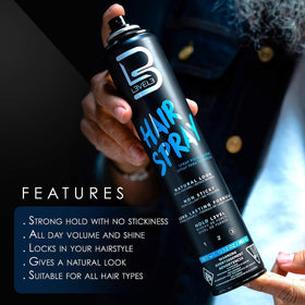 L3 Level 3 Hair Spray nozzle enables even application without residue.