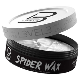 L3 Level 3 Spider Wax jar demonstrates strong hold for all-day style.