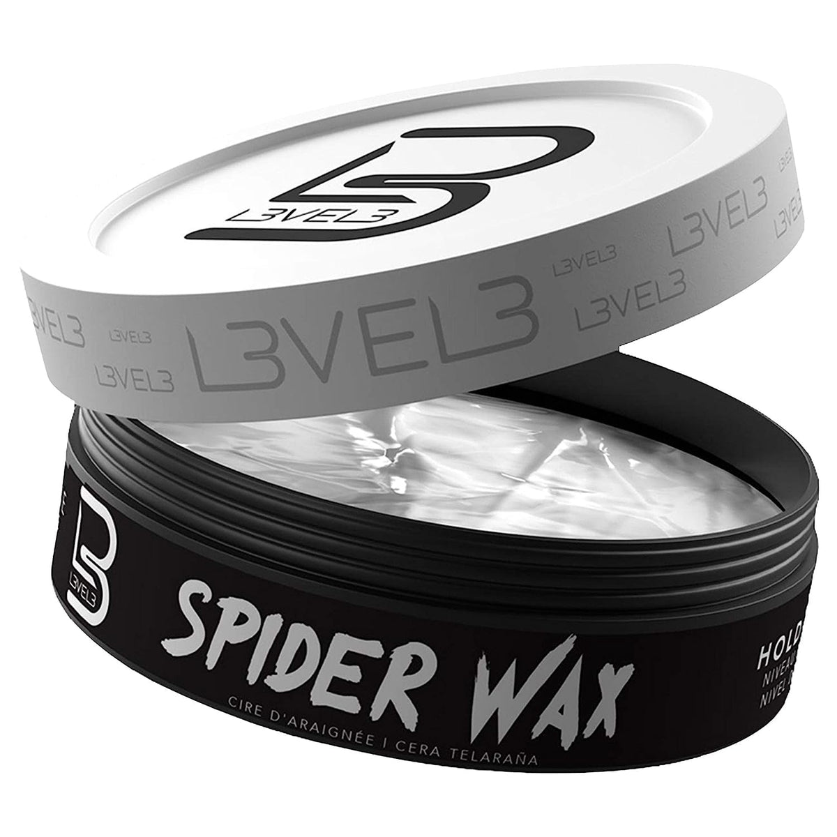 L3 Level 3 Spider Wax bottle for long-lasting hold and control.