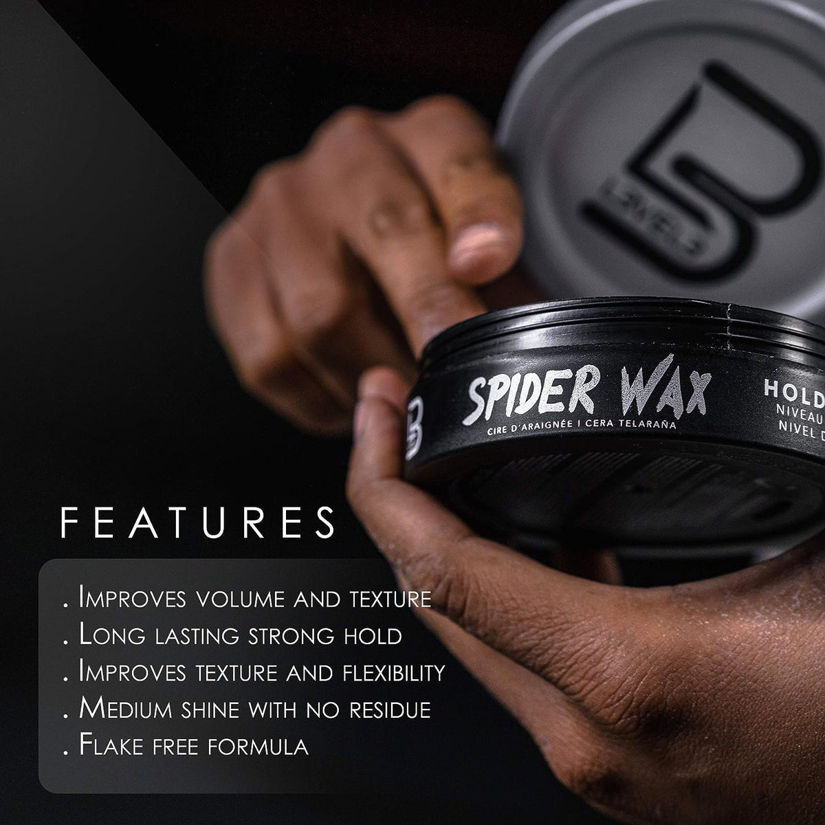 L3 Level 3 Spider Wax texture for volume and definition.