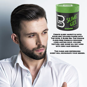 L3 Level 3 Slime Gel shine highlight for sleek, healthy-looking finish.