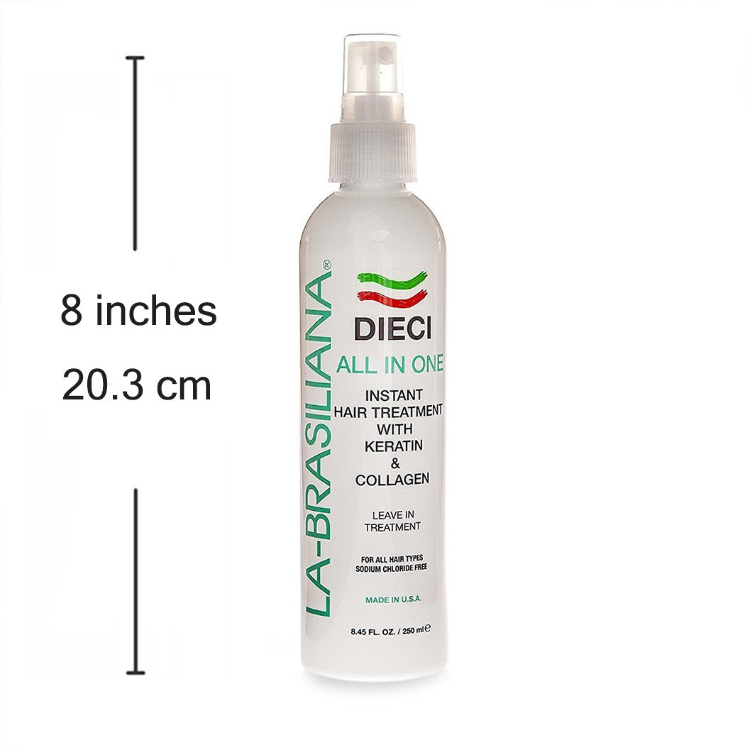 La-Brasiliana Dieci apply-on-hair demonstrates smoothness and manageability