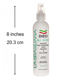 La-Brasiliana Dieci apply-on-hair demonstrates smoothness and manageability