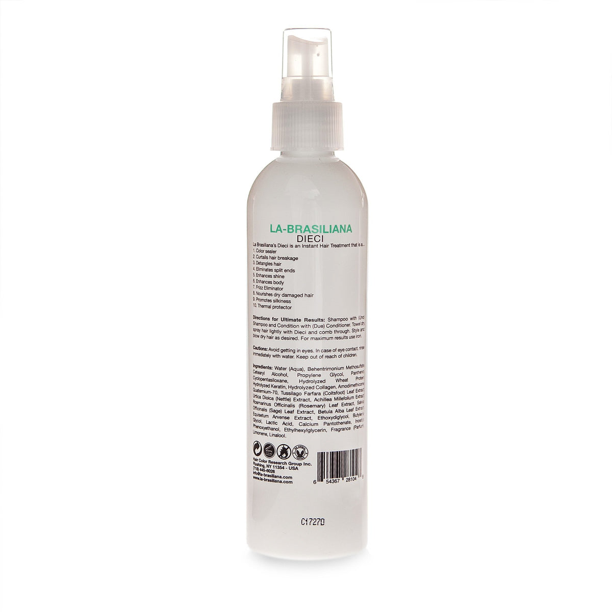La-Brasiliana Dieci hair shine close-up highlights luster and body