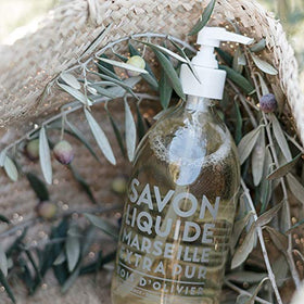 La Compagnie de Provence France-made refillable soap bottle supports sustainable daily use.