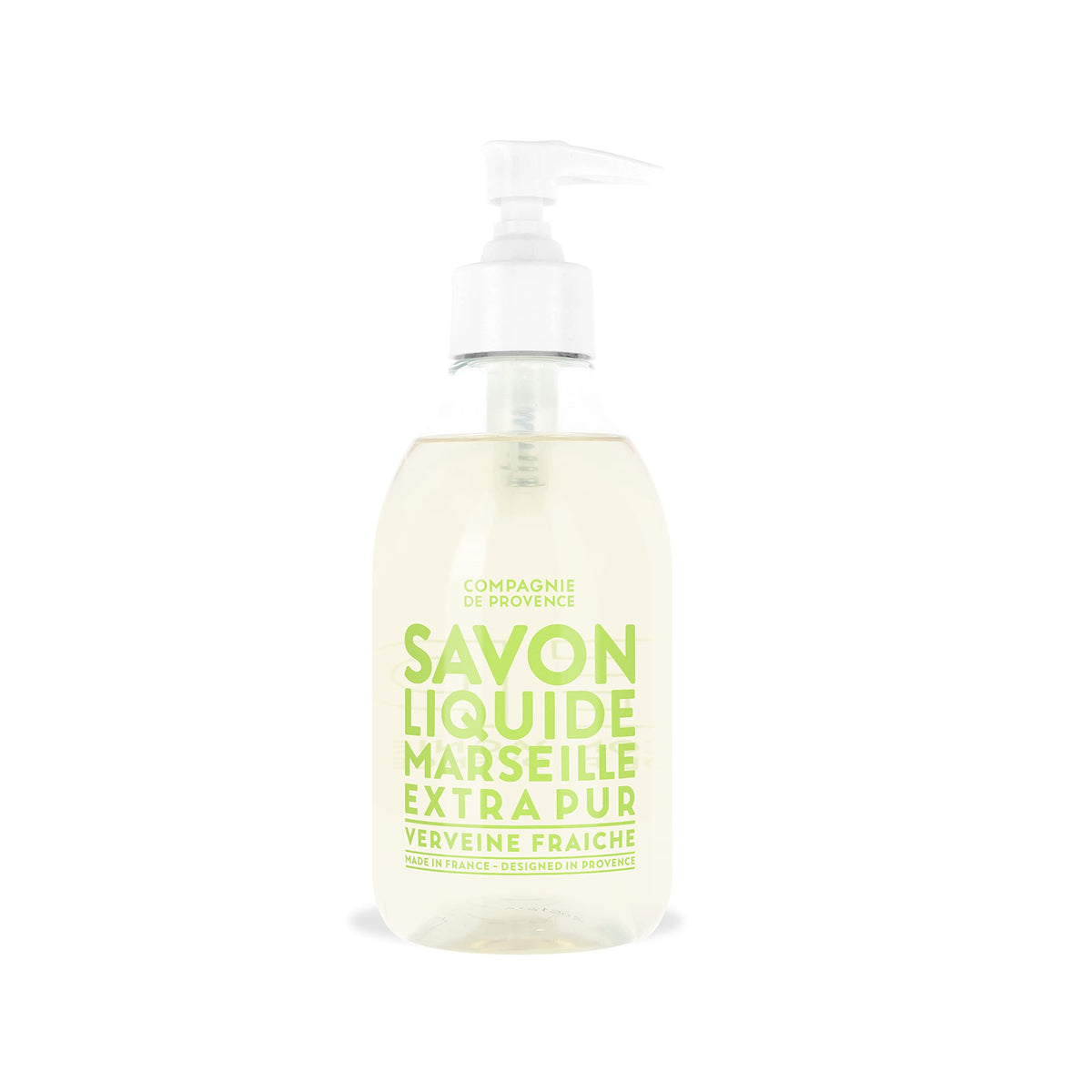 La Compagnie de Provence Verbena bottle pump for easy hand washing and refreshing scent.