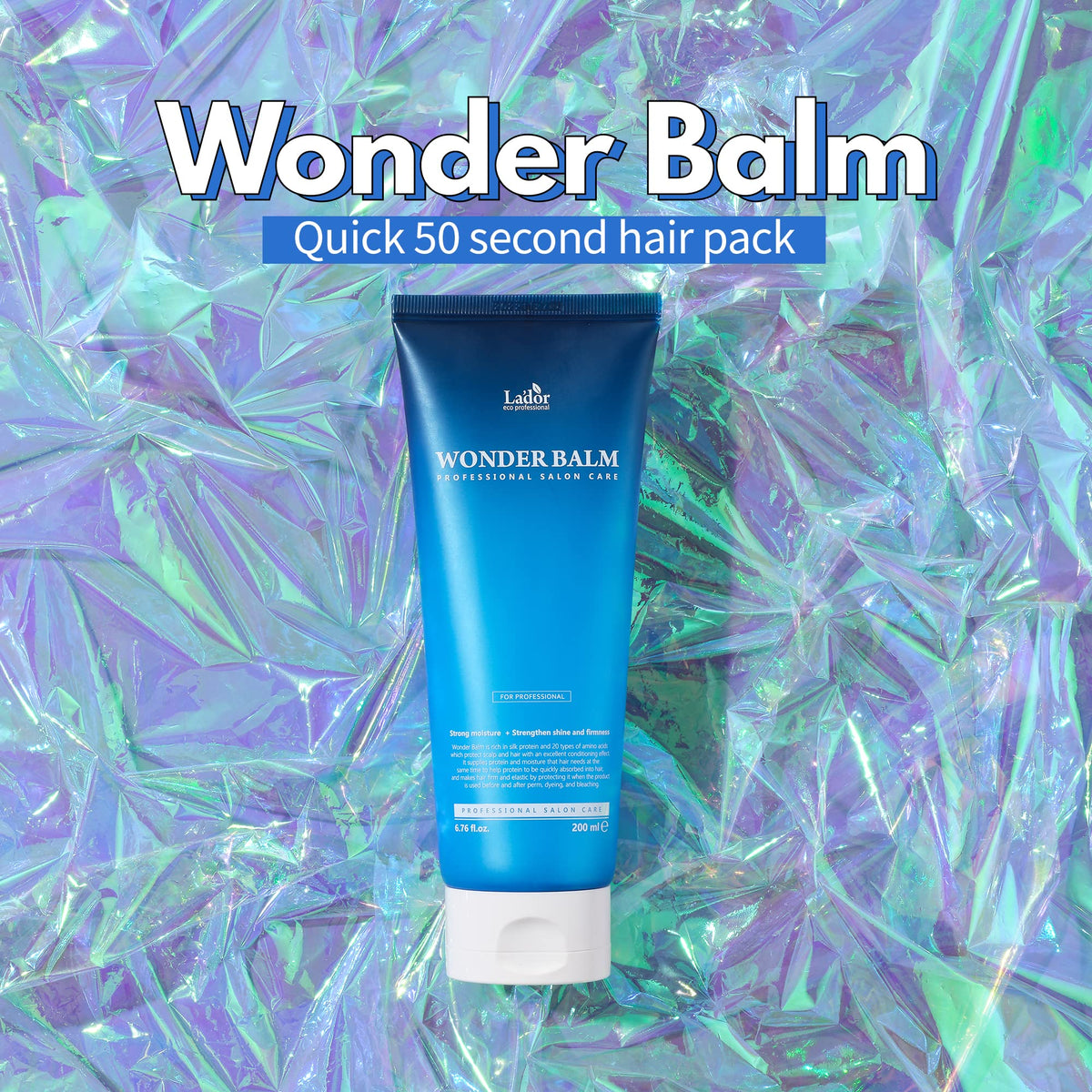 LA'DOR Wonder Balm texture close-up showing quick moisture action