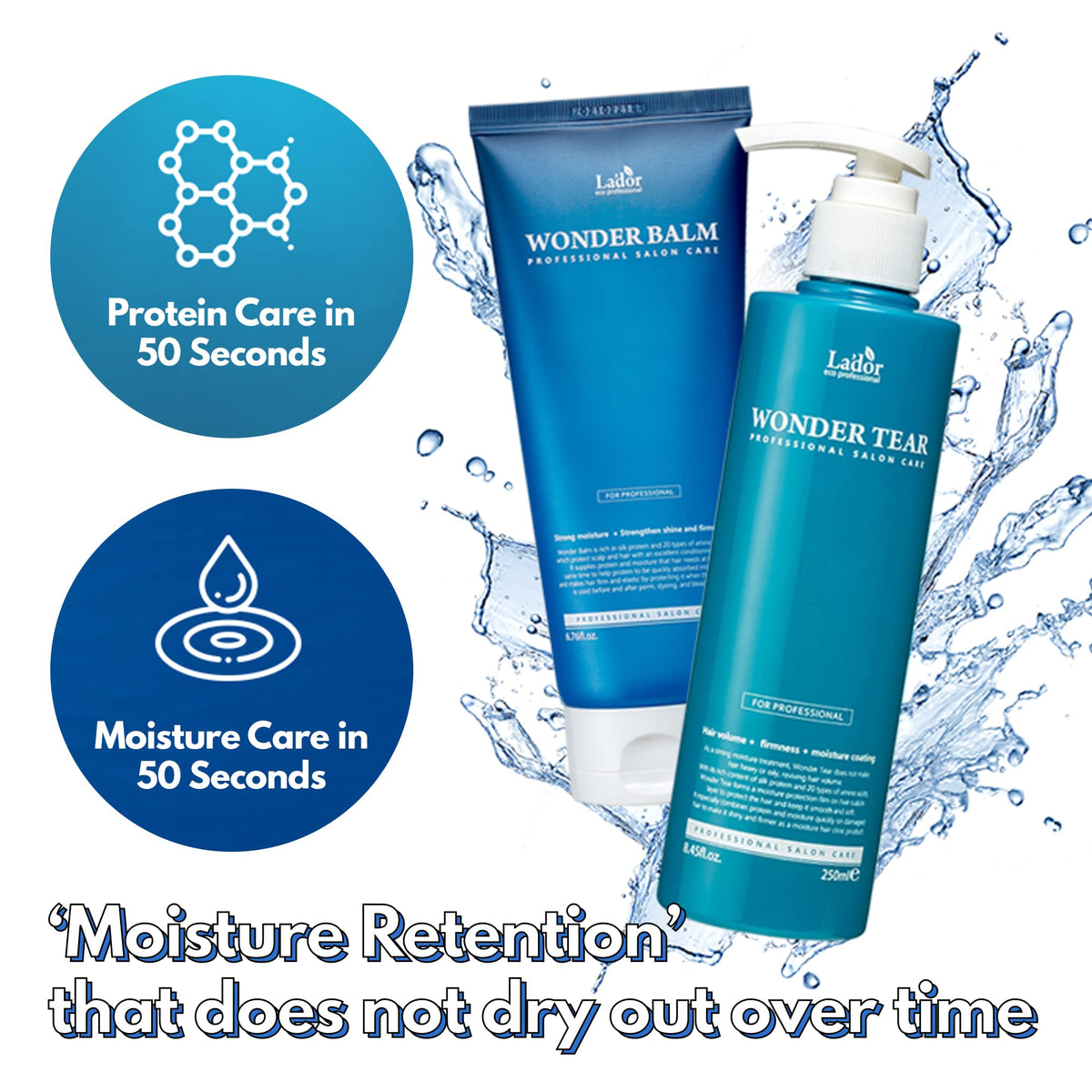 LA'DOR Wonder Balm paired with Wonder Tear for smoother, hydrated hair