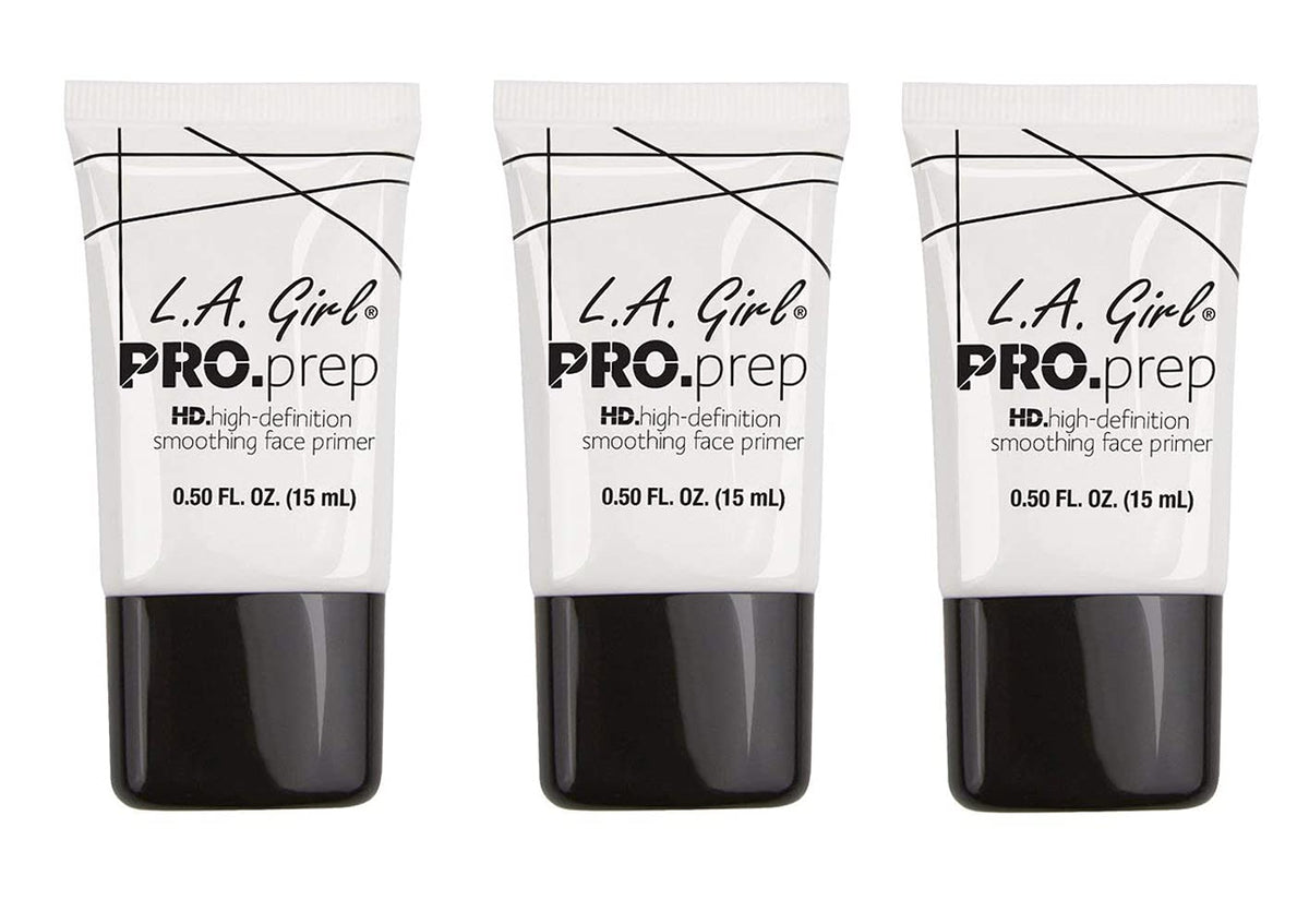 L.A. Girl HD smoothing primer bottle close-up for silky base