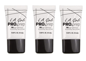 L.A. Girl HD smoothing primer bottle close-up for silky base