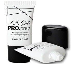 L.A. Girl smoothing primer label shows fragrance- and paraben-free