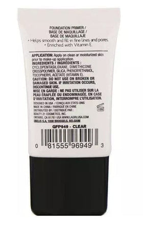 L.A. Girl primer texture close-up shows velvety finish