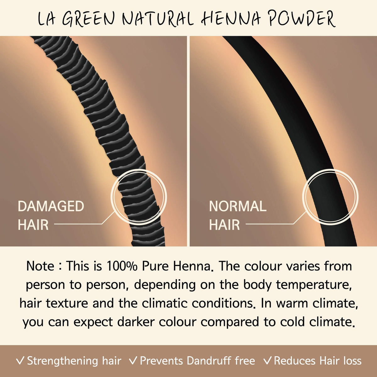 LA GREEN application gloves enable mess-free, precise dyeing.