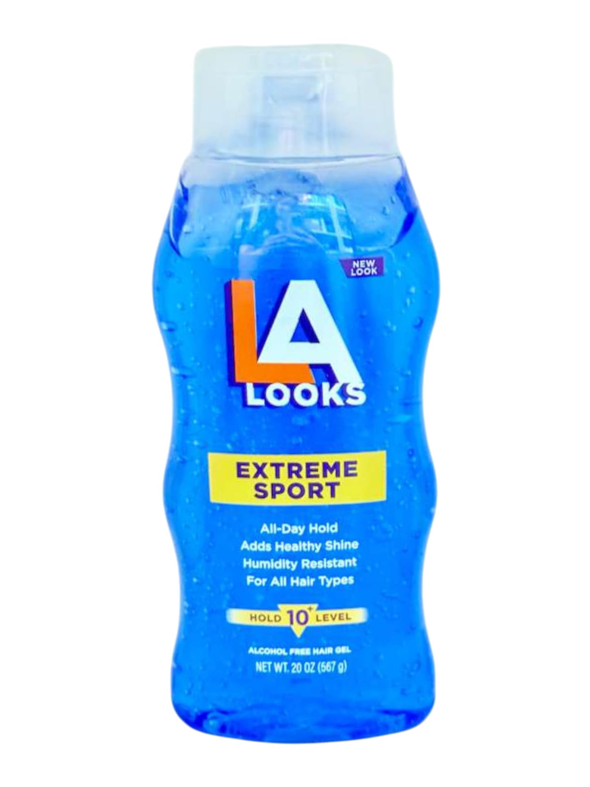 La Look Extreme Hold bottle back label detailing product information and benefits