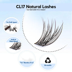 La Maesii 10-14mm lash clusters closeup highlighting soft premium fibers.