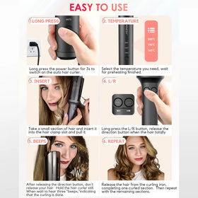 La Maesii anti-scald guard protects hands during styling.