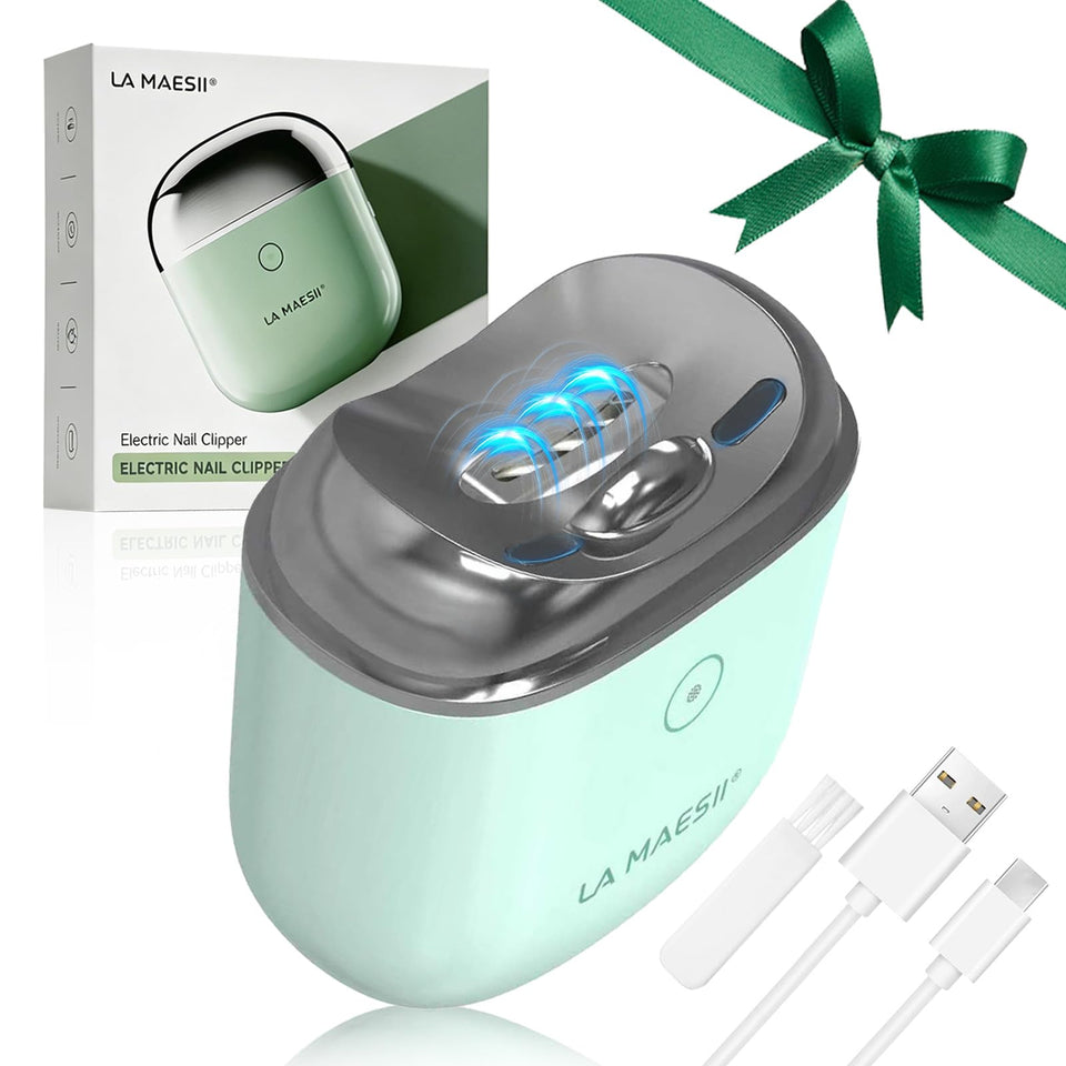 La Maesii Electric Nail Clipper with LED light for precise nighttime trimming