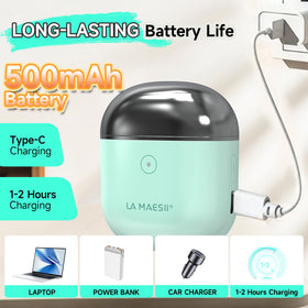 La Maesii rechargeable design lets you trim anywhere without cords