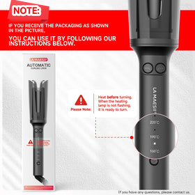 La Maesii three heat settings offer precise control for different hair types.