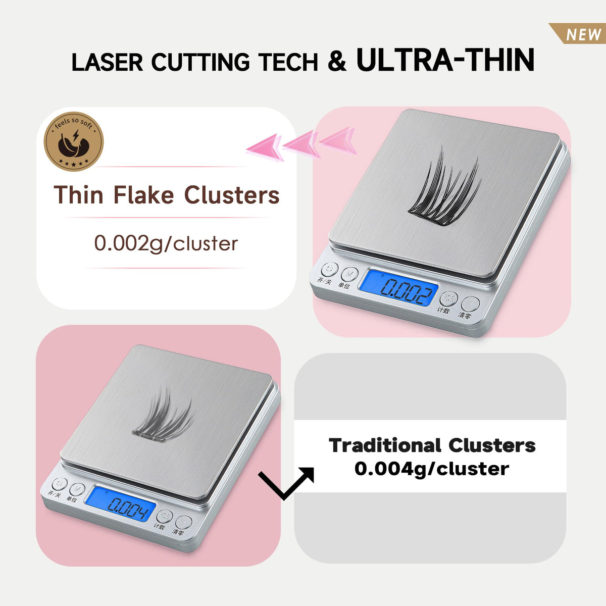 La Maesii precision lash applicator aiding clean, accurate cluster placement.