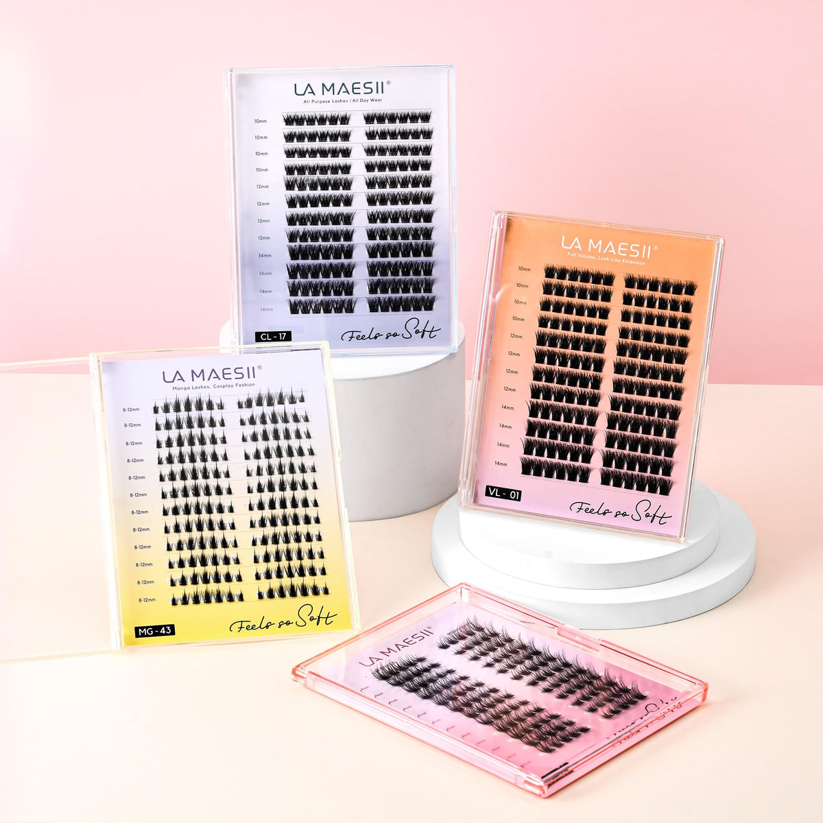 La Maesii professional-friendly lash clusters suitable for beginners and pros.