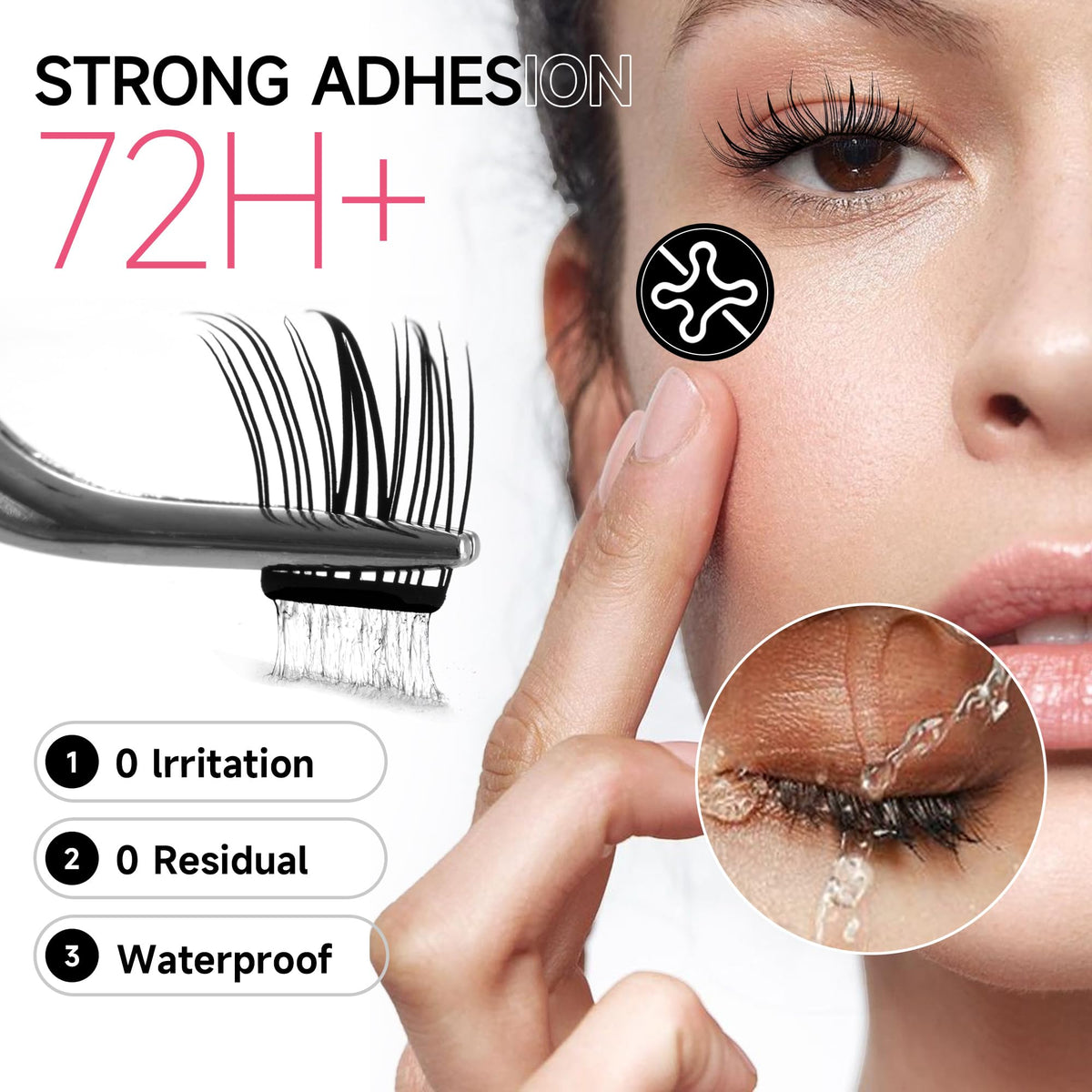 La Maesii reusable lash clusters stay secure with careful reapplication.