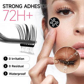 La Maesii reusable lash clusters stay secure with careful reapplication.