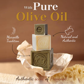 La Maison du Savon de Marseille coconut oil bar nourishes and softens.