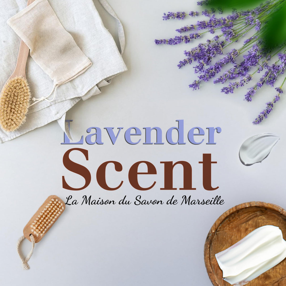 La Maison du Savon de Marseille French milled soap bar close-up reveals smooth texture and rich lather.