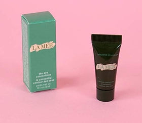 La Mer The Eye Concentrate travel-size packaging in daily skincare routine