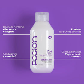 La Pocion Hair Treatment Kit Collection shown in a simple home care setup.