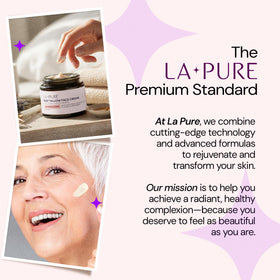 LA PURE beef tallow face cream USA-made label emphasizing craftsmanship.