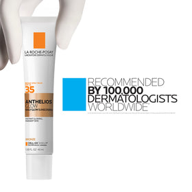 La Roche-Posay UV Glow Sunscreen delivers all-day radiance for a healthy complexion.