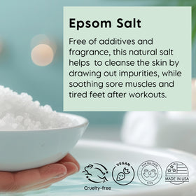 LA SALT CO Epsom salt is ideal for foot soak therapy.