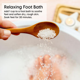 LA SALT CO Non-GMO and cruelty-free Epsom salt for mindful use.