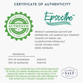 LA SALT CO Post-workout soak helps create a soothing routine.