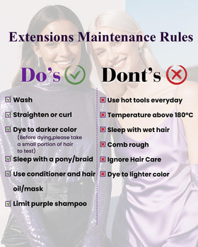 LaaVoo care guide for extending the life of extensions