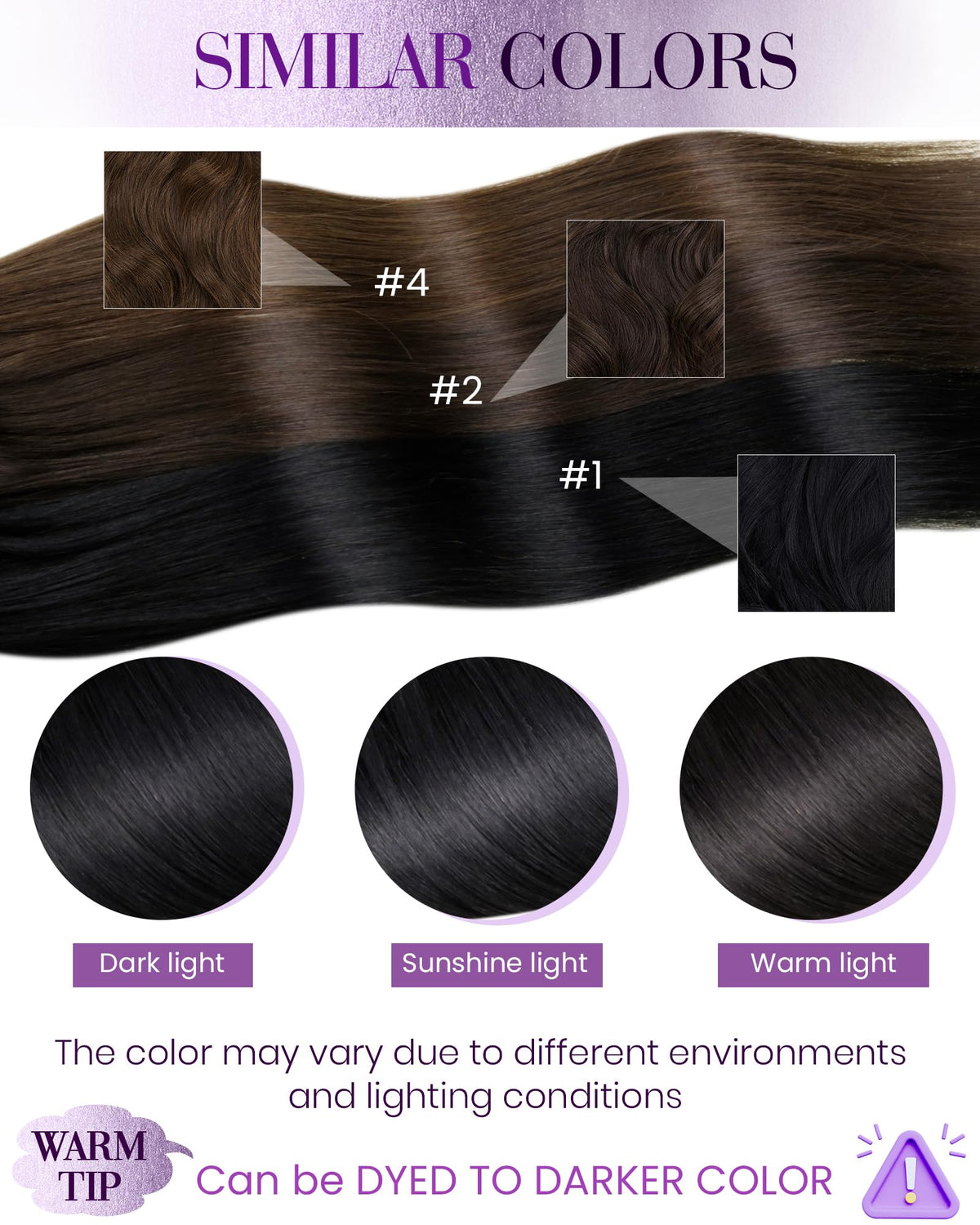 LaaVoo diverse color options to customize your look.