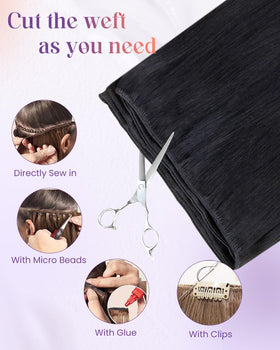 LaaVoo double weft adds thicker volume for fuller looks