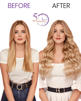 LaaVoo 105g full-head clip-ins offering versatile styling options